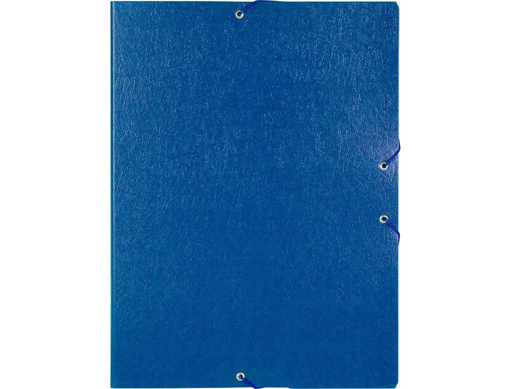 CARPETA PROYECTOS LIDERPAPEL FOLIO LOMO 50MM CARTON GOFRADO AZUL