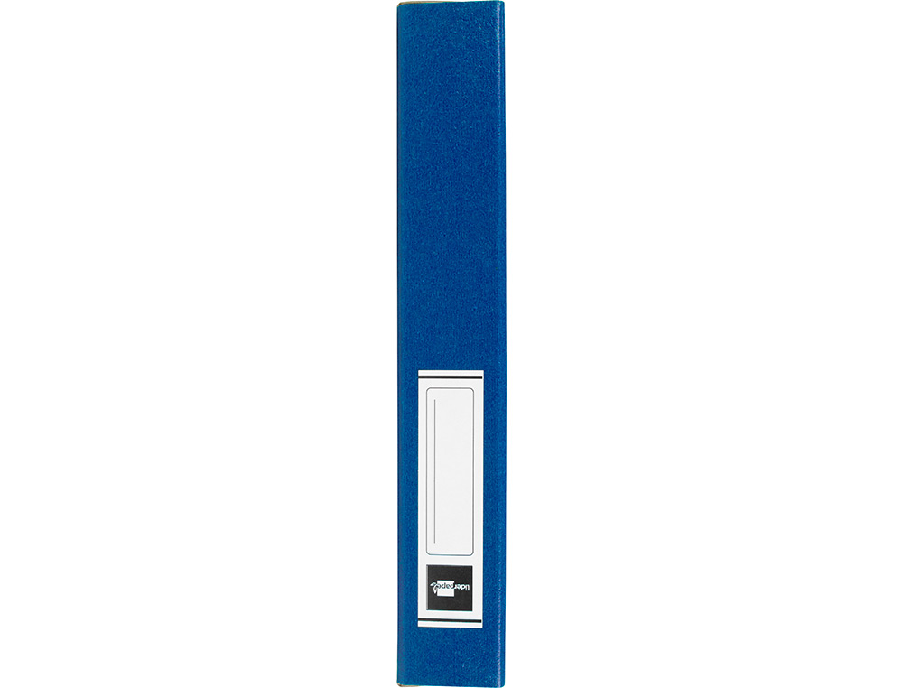 CARPETA PROYECTOS LIDERPAPEL FOLIO LOMO 50MM CARTON GOFRADO AZUL