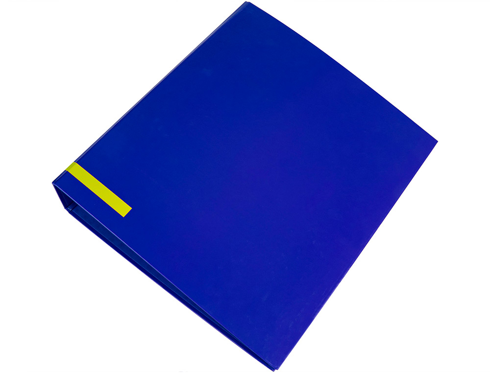 ARCHIVADOR DE PALANCA LIDERPAPEL A4 COLOR SYSTEM FORRADO SIN RADO LOMO 80MM AZUL COMPRESOR METALICO