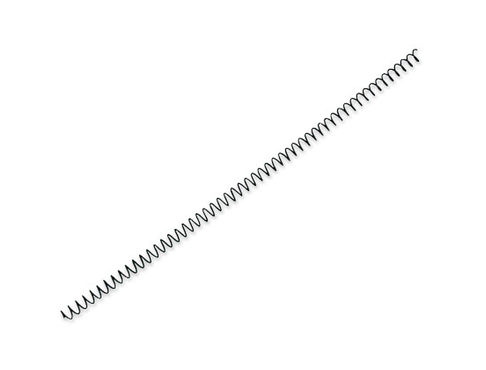 ESPIRAL METALICO YOSAN NEGRO PASO 64 5:1 8 MM CALIBRE 1,00 MM