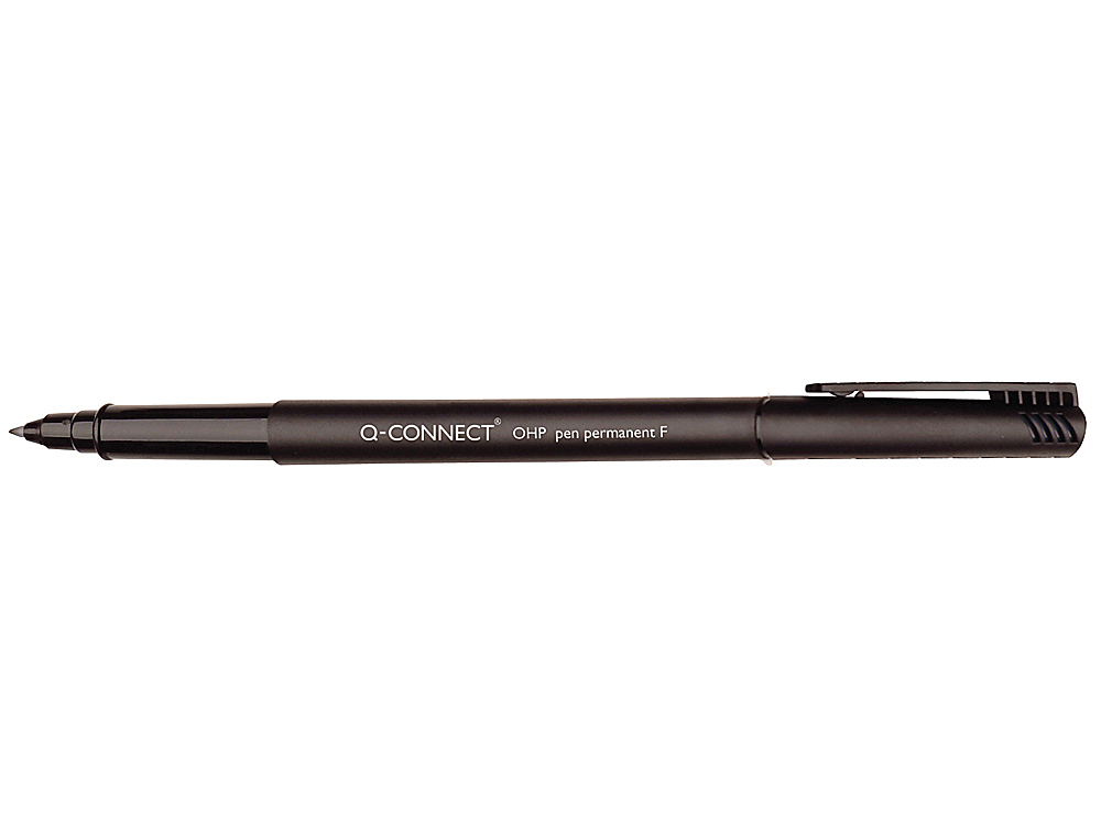 ROTULADOR Q-CONNECT RETROPROYECCION PUNTA FIBRA SUPER FINA REDONDA 0,5 MM PERMANENTE BOLSA 4 ROTULADORES