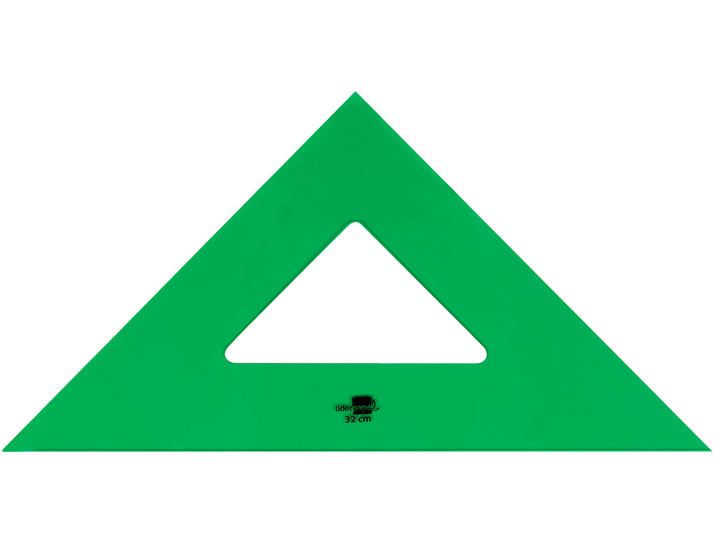 ESCUADRA LIDERPAPEL 32 CM ACRILICO VERDE