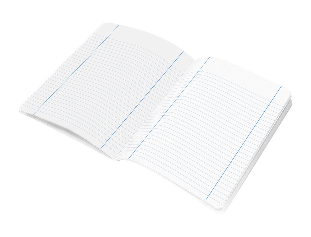 LIBRETA LIDERPAPEL SMART A5 80 HOJAS 60G/M2 HORIZONTAL CON DOBLE MARGEN COLORES SURTIDOS TAPA BLANDA