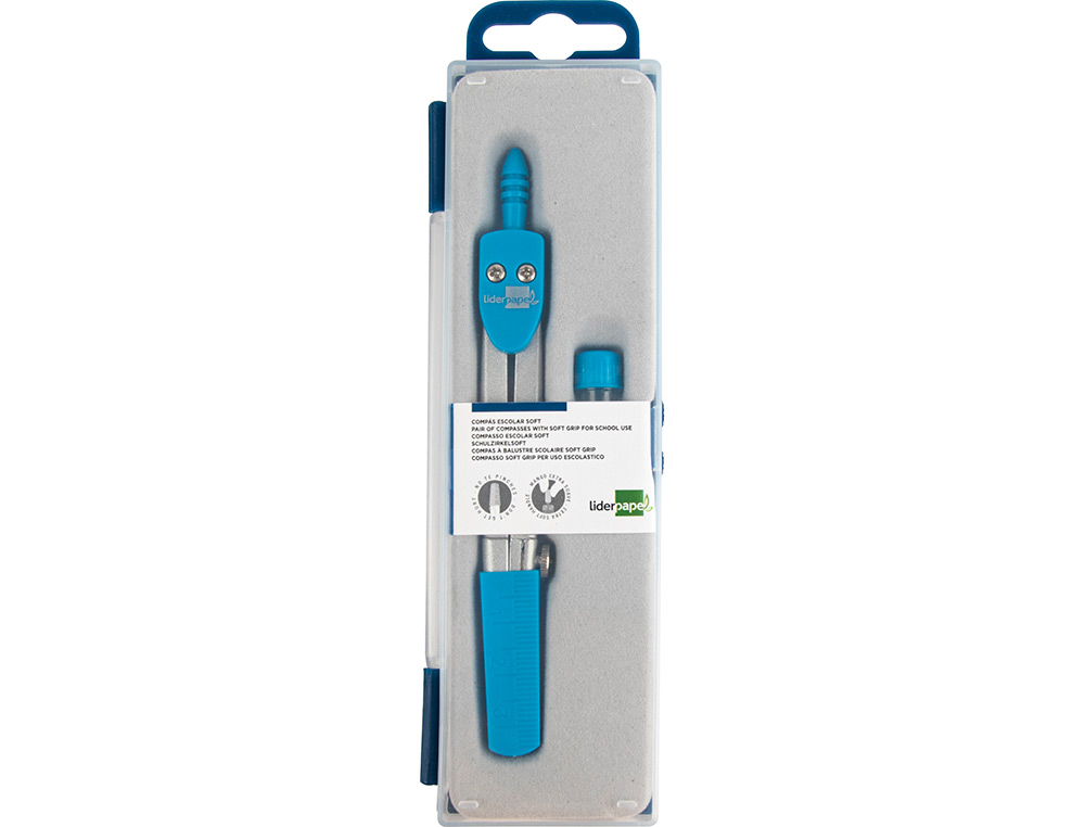 COMPAS LIDERPAPEL CON MANGO EXTRA SOFT COLORES SURTIDOS