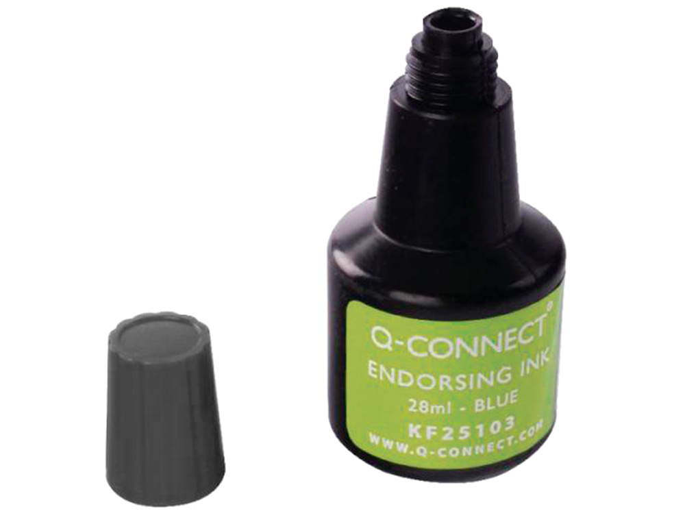 TINTA TAMPON Q-CONNECT NEGRO BOTE 28 ML