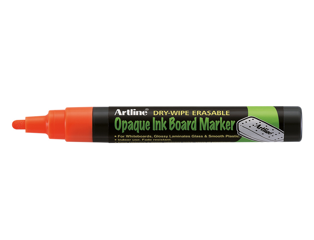 ROTULADOR ARTLINE PIZARRA VERDE NEGRA EPW-4 NA COLOR NARANJA BOLSA DE 4 UNIDADES