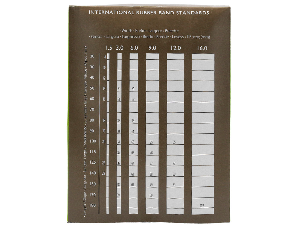 GOMILLAS ELASTICAS Q-CONNECT 1000 GR NUMERO 3 30 X 2 MM
