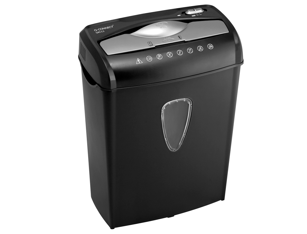 DESTRUCTORA DE DOCUMENTOS Q-CONNECT KF17972 CAPACIDAD DE CORTE 8 H DESTRUYE GRAPAS CLIPS CD Y TARJETAS 13 LITROS