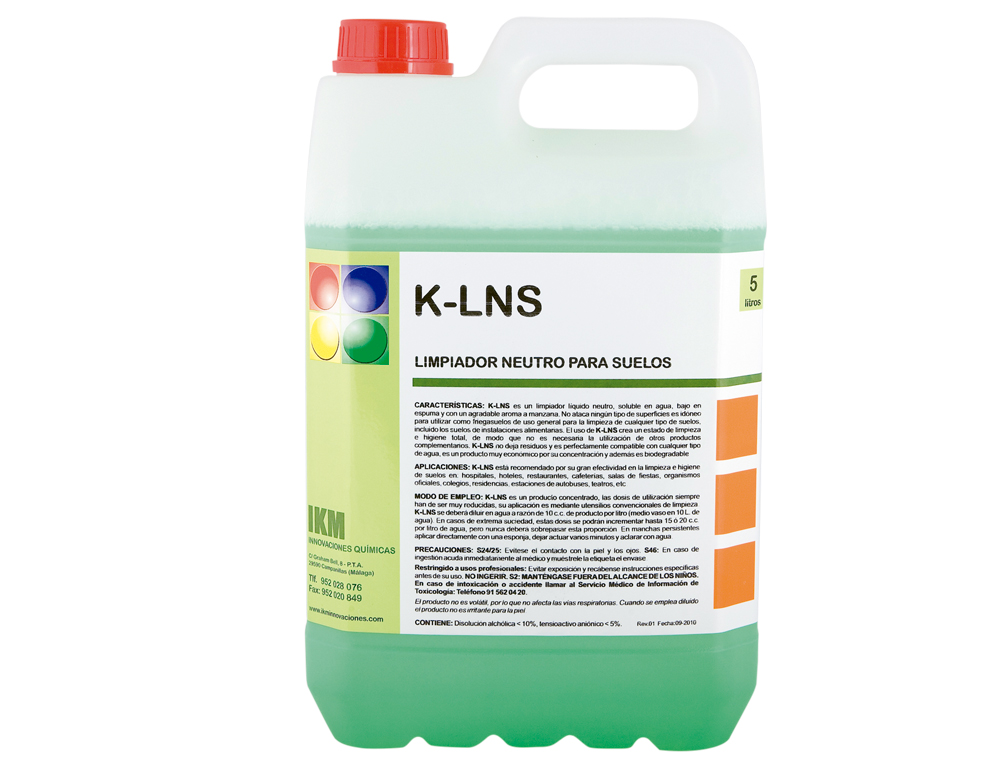LIMPIASUELOS NEUTRO AROMA MANZANA IKM GARRAFA 5 LITROS
