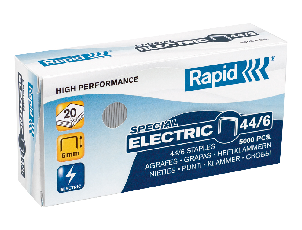 GRAPAS RAPID N 44/6 GALVANIZADA CAJA DE 5000 UNIDADES