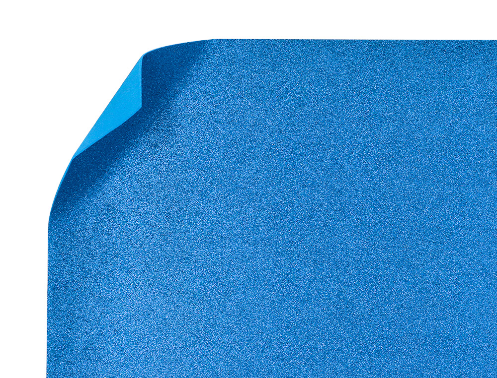 GOMA EVA CON PURPURINA BIODEGRADABLE LIDERPAPEL 50X70CM 60G/M2 ESPESOR 2 MM AZUL OSCURO