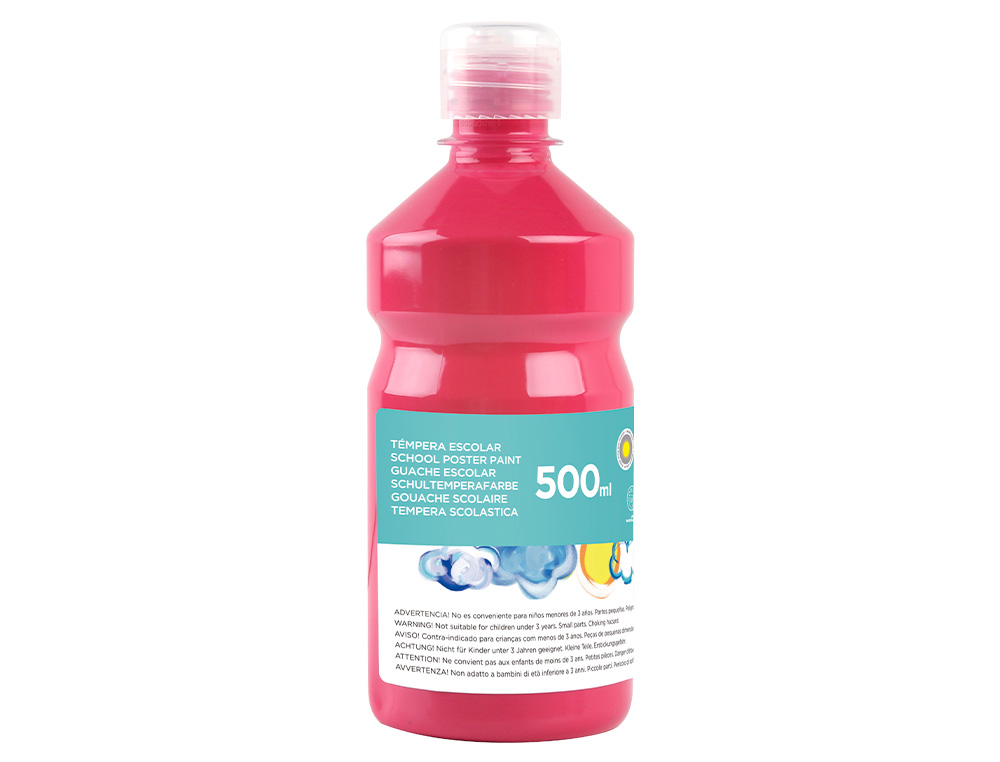 TEMPERA LIQUIDA LIDERPAPEL ESCOLAR 500 ML FUCSIA