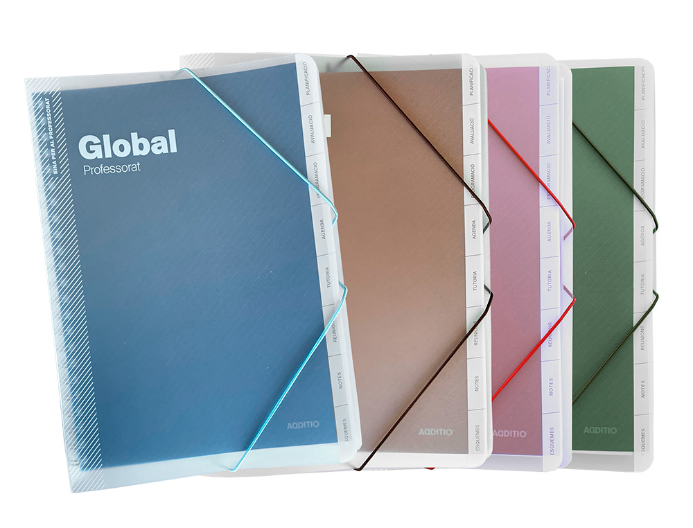 CARPETA GLOBAL CATALAN ADDITIO DIN A4 CON EVALUACION CONTINUA PROGRAMACION TUTORIA Y REUNIONES