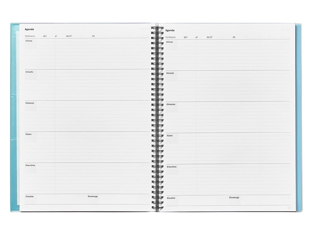 CUADERNO TRIPLEX CATALAN ADDITIO EVALUACION CONTINUA PLAN SEMANAL TUTORIAS 6 FUNDASTRANSPARENTES 225X310 MM