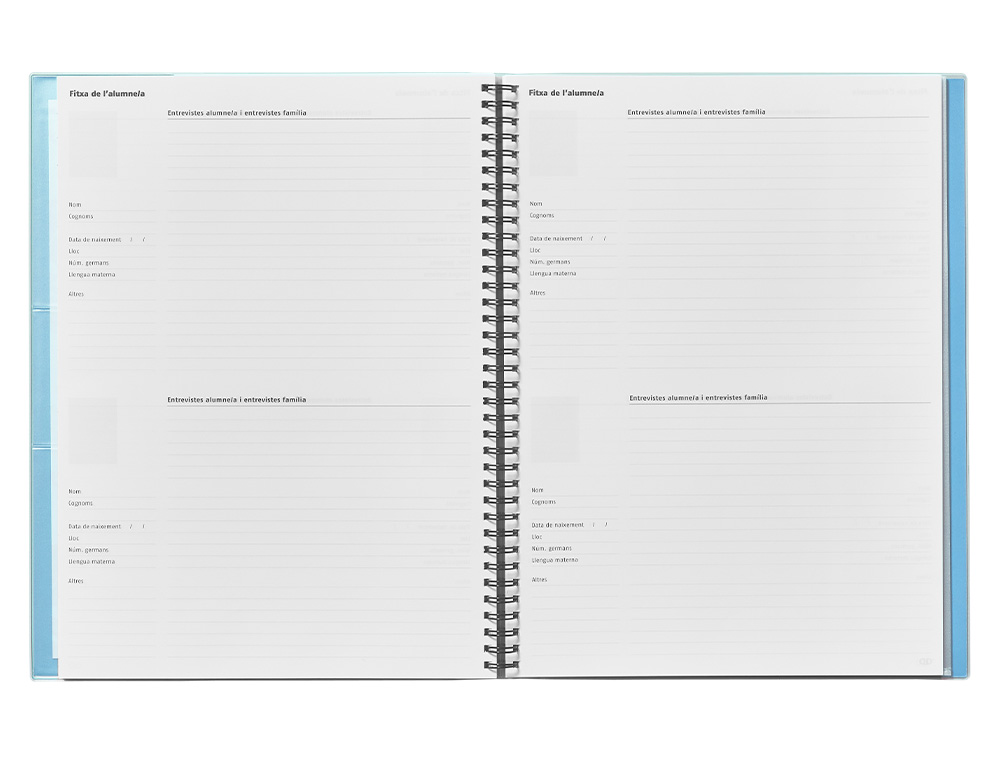 CUADERNO TRIPLEX CATALAN ADDITIO EVALUACION CONTINUA PLAN SEMANAL TUTORIAS 6 FUNDASTRANSPARENTES 225X310 MM