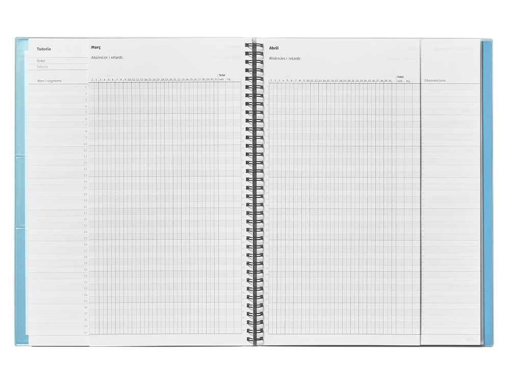 CUADERNO TRIPLEX CATALAN ADDITIO EVALUACION CONTINUA PLAN SEMANAL TUTORIAS 6 FUNDASTRANSPARENTES 225X310 MM