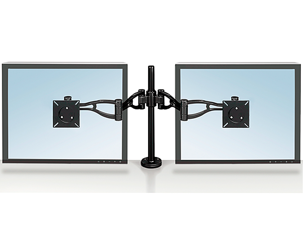 BRAZO PARA MONITOR PLANO DOBLE FELLOWES PROFESSIONAL NORMATIVA VESA FLEXIBLE PARA PANTALLAS HASTA 10 KG