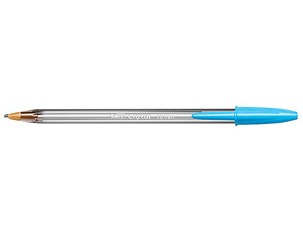 BOLIGRAFO BIC CRISTAL FUN TURQUESA PUNTA 1,6 MM