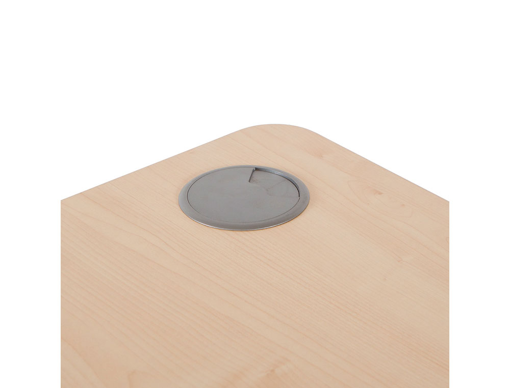 MESA ROCADA SERIE WORK 160X120 CM DERECHA ACABADO AW04 BLANCO/BLANCO