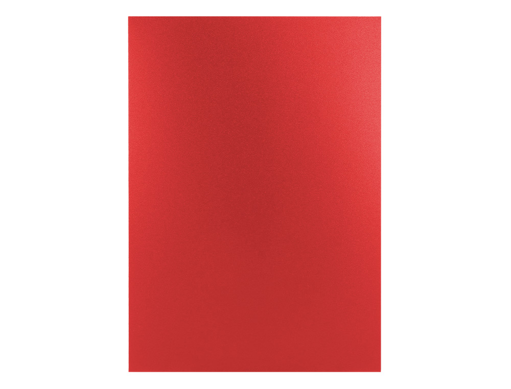 TAPA ENCUADERNACION LIDERPAPEL POLIPROPILENO A4 0.8MM ROJO OPACO PAQUETE DE 50 UNIDADES
