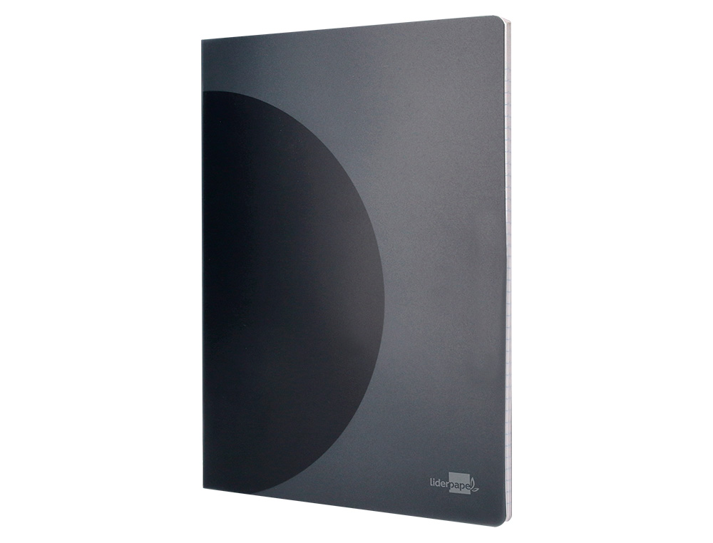 LIBRETA LIDERPAPEL 360 TAPA DE PLASTICO A5 48 HOJAS 90G/M2 HORIZONTAL CON DOBLE MARGEN TAPA NEGRA