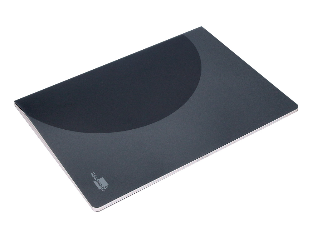 LIBRETA LIDERPAPEL 360 TAPA DE PLASTICO A5 48 HOJAS 90G/M2 HORIZONTAL CON DOBLE MARGEN TAPA NEGRA
