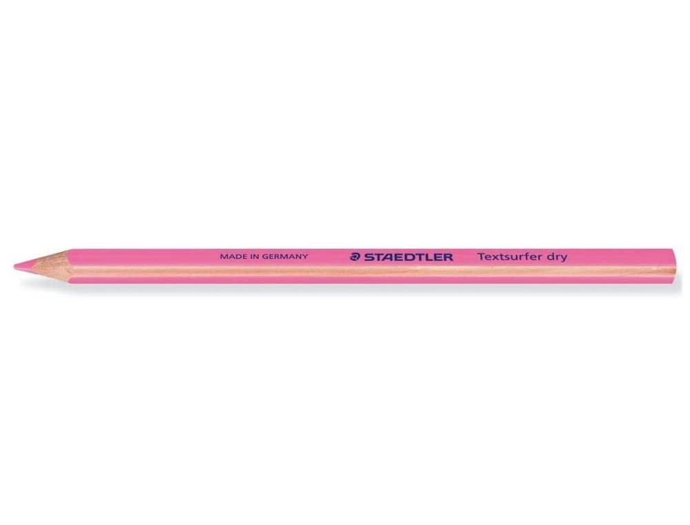 LAPICES FLUORESCENTE STAEDTLER TEXTSURFER DRY ROSA CAJA DE 12 UNIDADES