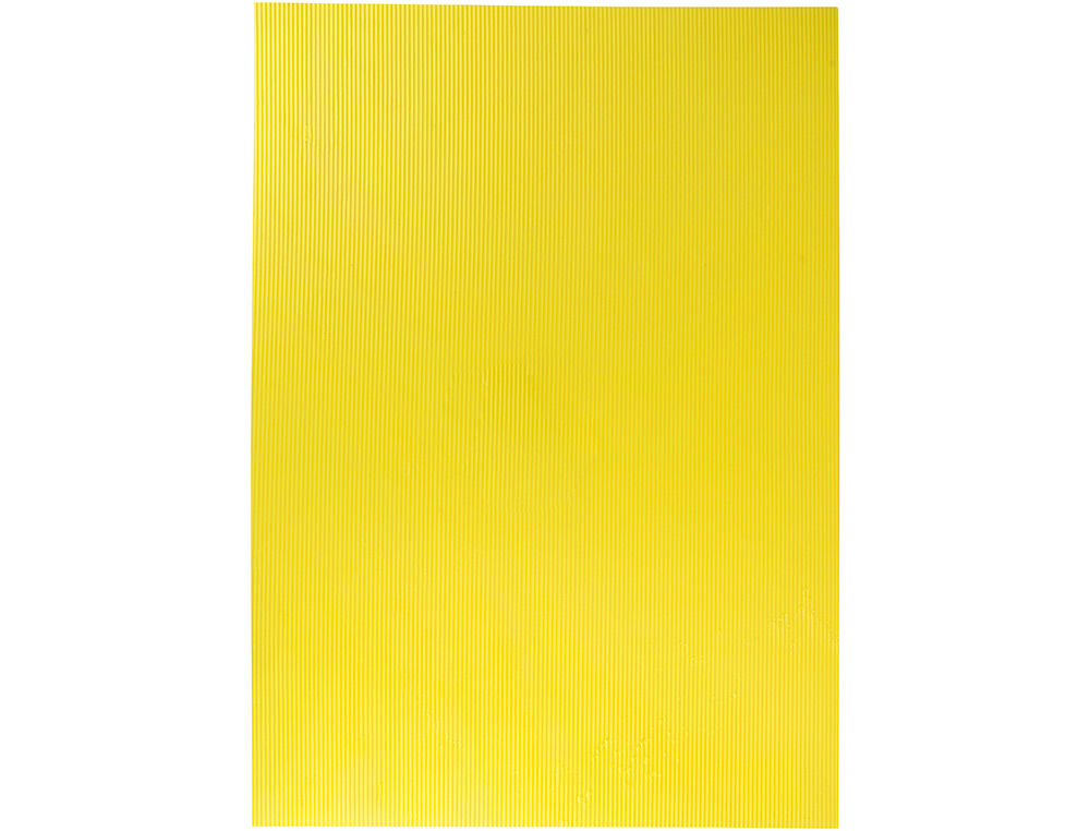 GOMA EVA ONDULADA LIDERPAPEL 50X70CM 2,2MM DE ESPESOR AMARILLO