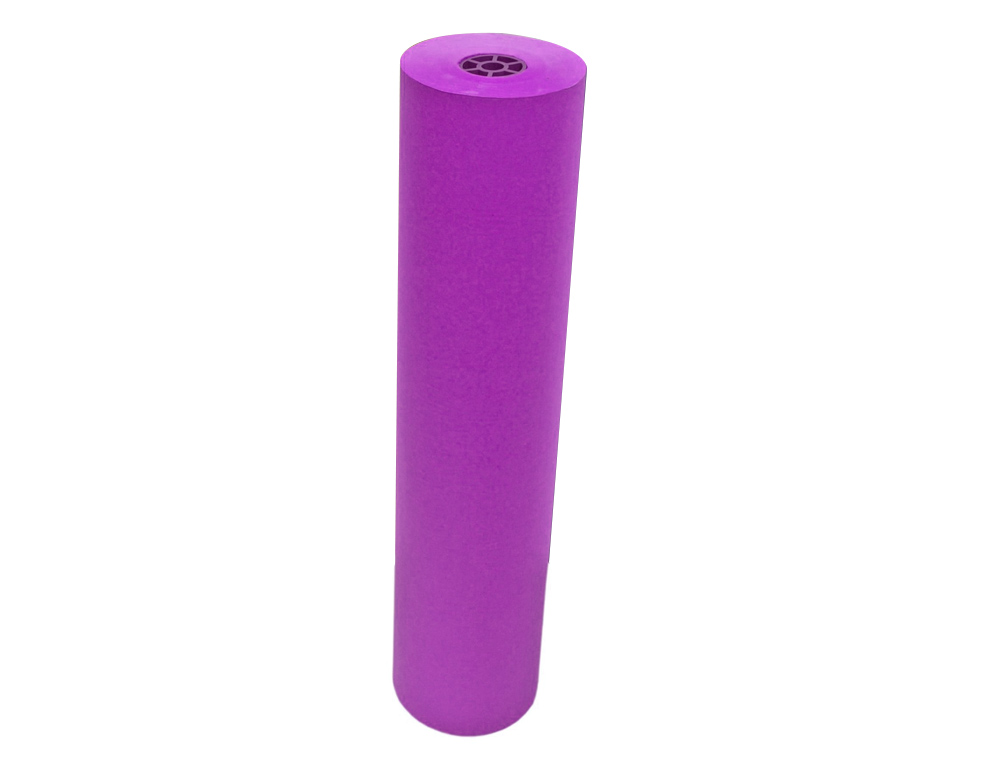 PAPEL KRAFT VERJURADO LIDERPAPEL VIOLETA ANCHO 1 MT LOMGITUD 150 MT GRAMAJE 65 GR PESO 10 KG