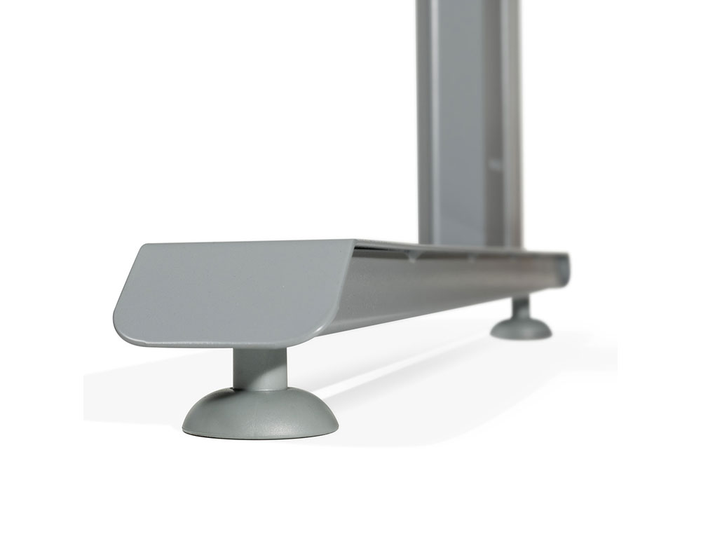 MESA DE OFICINA ROCADA METAL 2003AC02 ALUMINIO /GRIS 180X80 CM