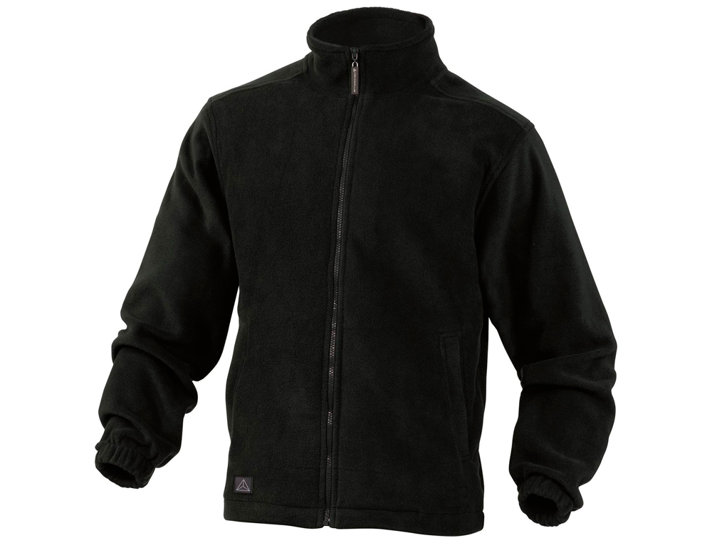 CHAQUETA DELTAPLUS POLAR CON CREMALLERA 2 BOLSILLOS COLOR NEGRO TALLA XL