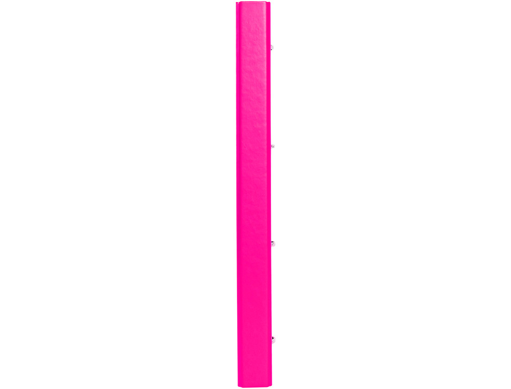 CARPETA CON RECAMBIO ANTARTIK A4 CUADRO 5MM FORRADA 4 ANILLAS 25MM REDONDAS COLOR ROSA
