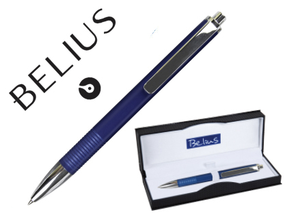 BOLIGRAFO BELIUS CHARLEROI AZUL PUNTA 0,5 MM TINTA GEL AZUL EN ESTUCHE