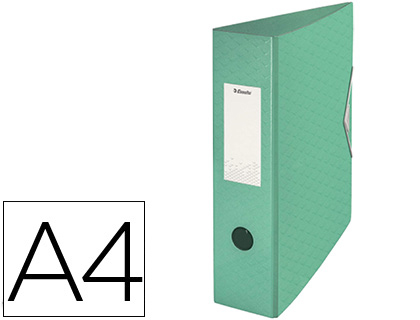 ARCHIVADOR DE PALANCA ESSELTE COLOUR ICE POLIFOAM DIN A4 LOMO 82 MM COLOR VERDE