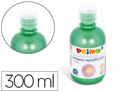 TEMPERA LIQUIDA PRIMO ESCOLAR 300 ML VERDE METALIZADO