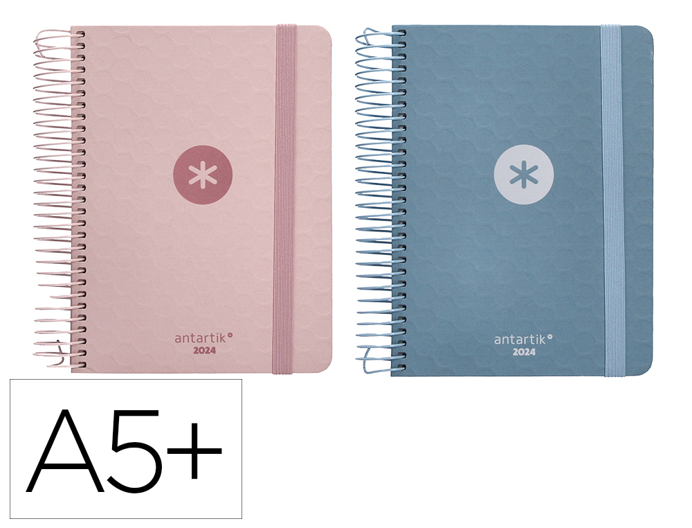 AGENDA DE OFICINA ANTARTIK 2024 DIA PAGINA 80 GR CON SOBRE Y 3 HOJAS DE PEGATINAS 165X215 MM