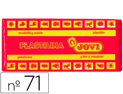 PLASTILINA JOVI 71 RUBI -UNIDAD -TAMAO MEDIANO