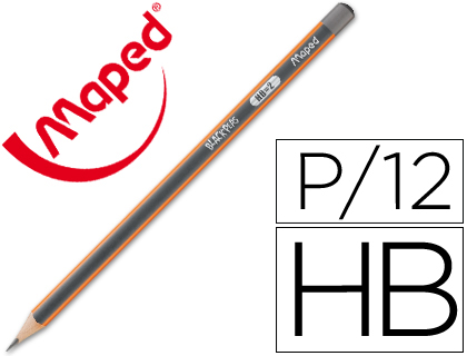 LAPICES DE GRAFITO MAPED BLACKPEPS HB