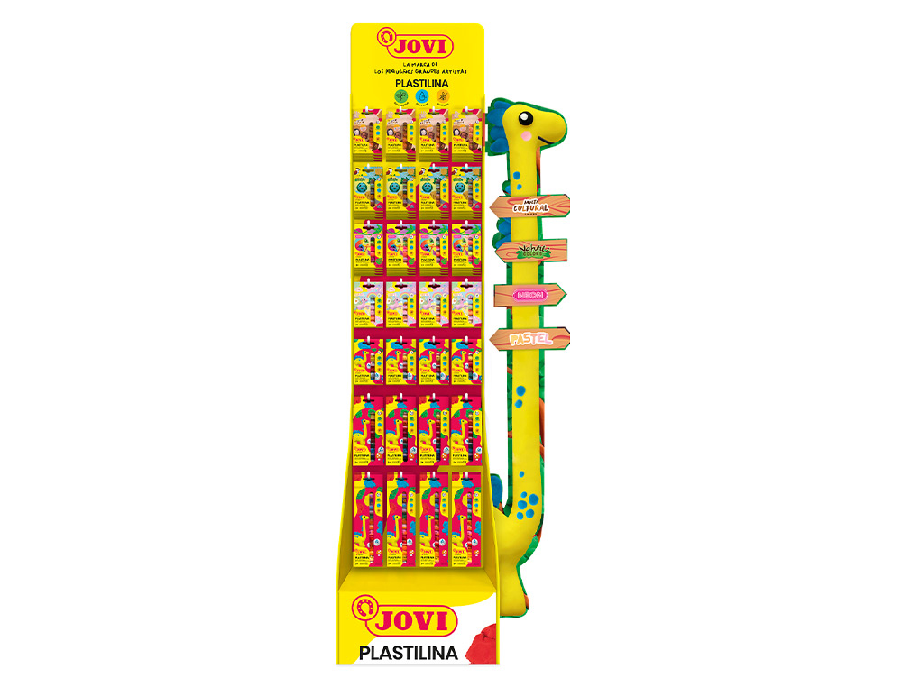 EXPOSITOR PLASTILINA JOVI DE SUELO 168 PIEZAS SURTIDAS