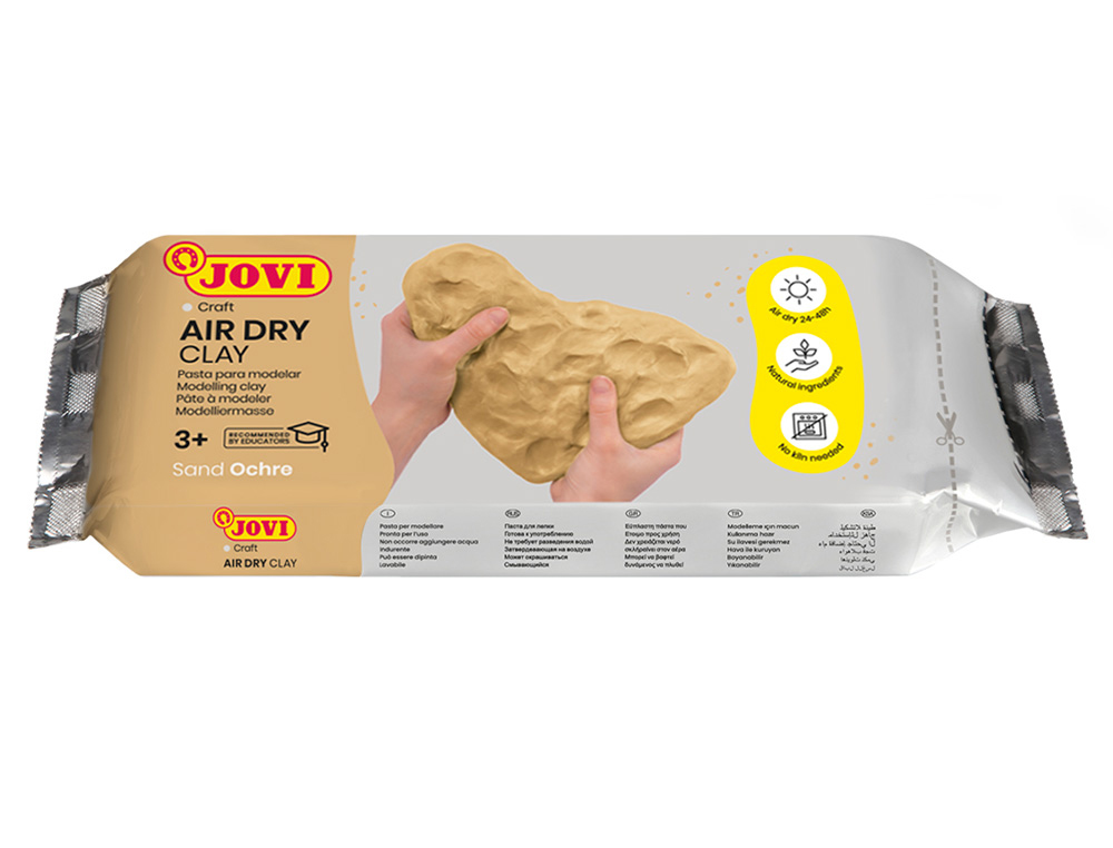 PASTA JOVI PARA MODELAR AIR DRY CLAY 250 GR COLOR OCRE