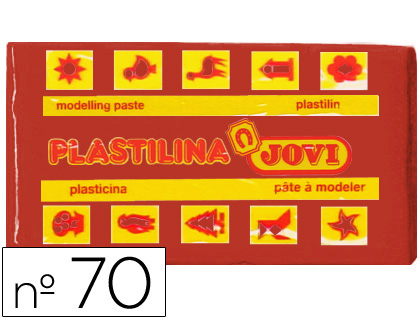 PLASTILINA JOVI 70 MARRON -UNIDAD -TAMAO PEQUEO