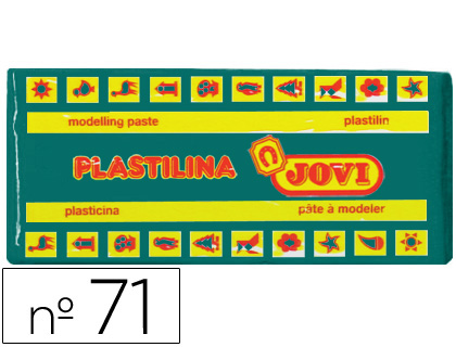 PLASTILINA JOVI 71 VERDE OSCURO -UNIDAD -TAMAO MEDIANO
