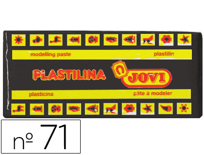 PLASTILINA JOVI 71 NEGRO -UNIDAD -TAMAO MEDIANO