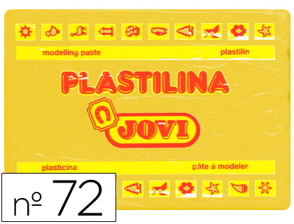 PLASTILINA JOVI 72 AMARILLO OSCURO -UNIDAD -TAMAO GRANDE