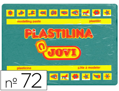 PLASTILINA JOVI 72 VERDE OSCURO -UNIDAD -TAMAO GRANDE