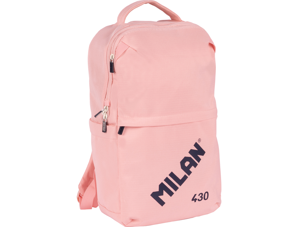 MOCHILA ESCOLAR MILAN CON CIERRE DE SEGURIDAD 15 LITROS 430 SINCE 1918 COLOR ROSA